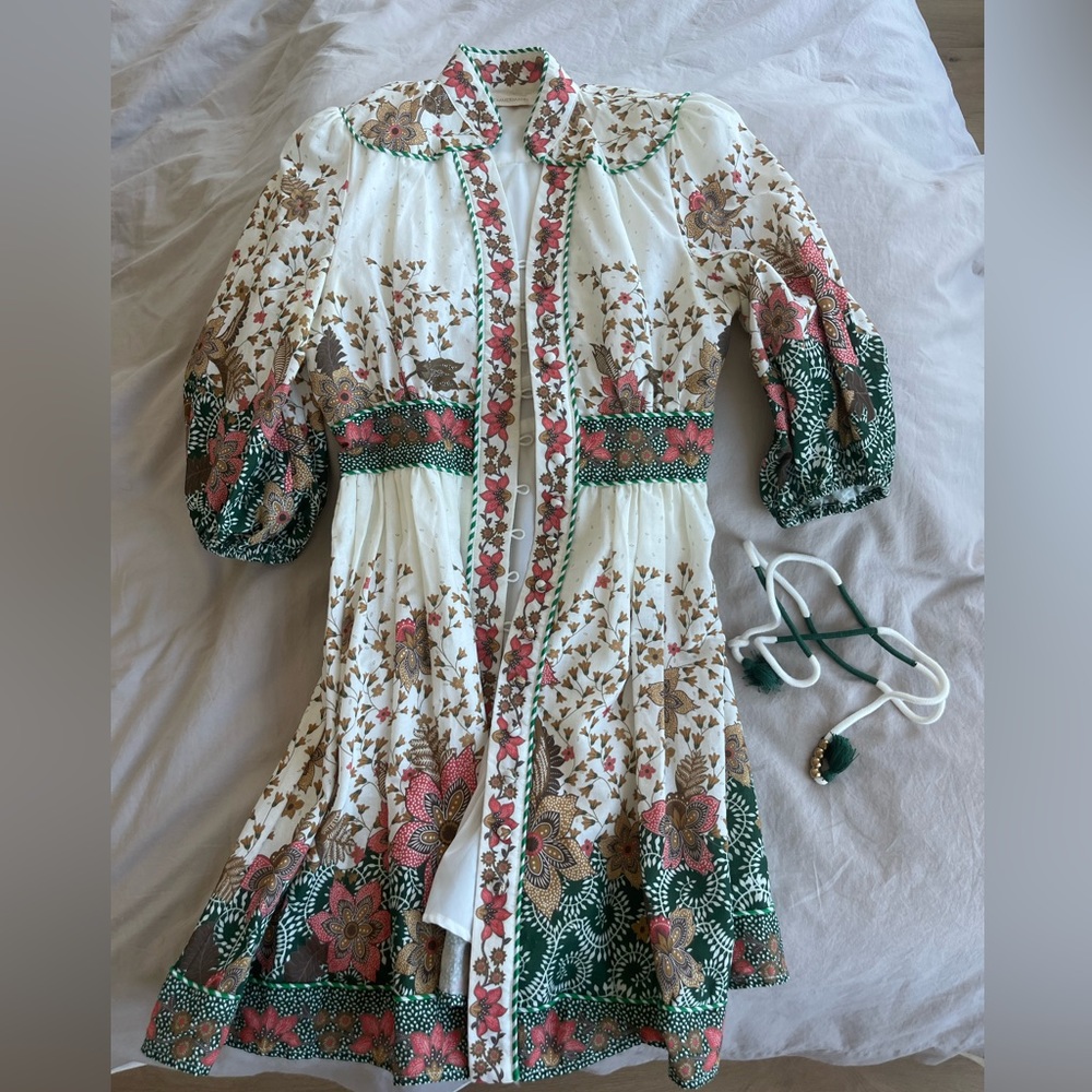 ZIMMERMAN Empire Batik Dress